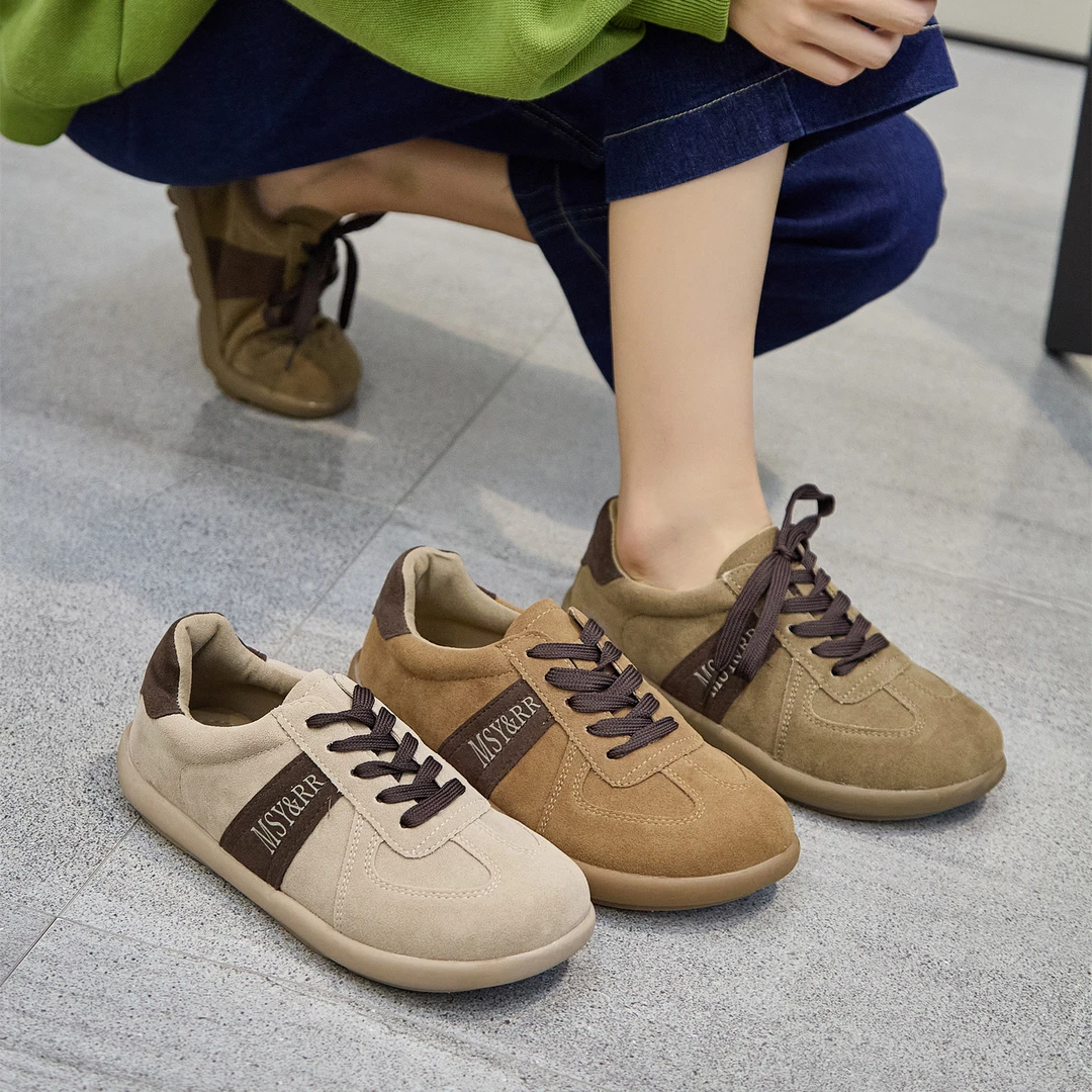 2025韩版潮流平底舒适百搭勃肯鞋软底系带德训鞋GN88113
