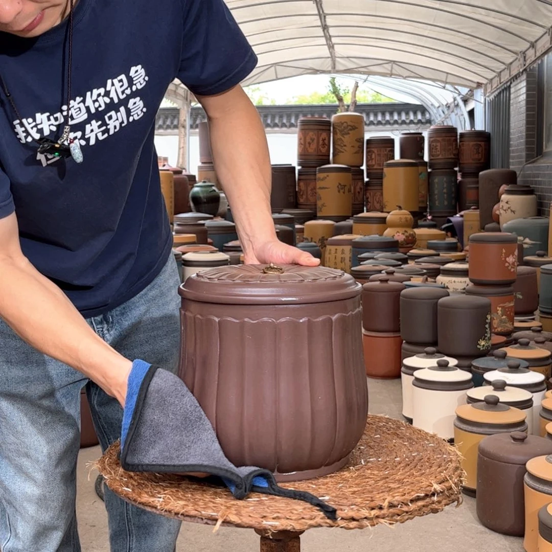 紫砂茶叶罐9 饼茶叶罐