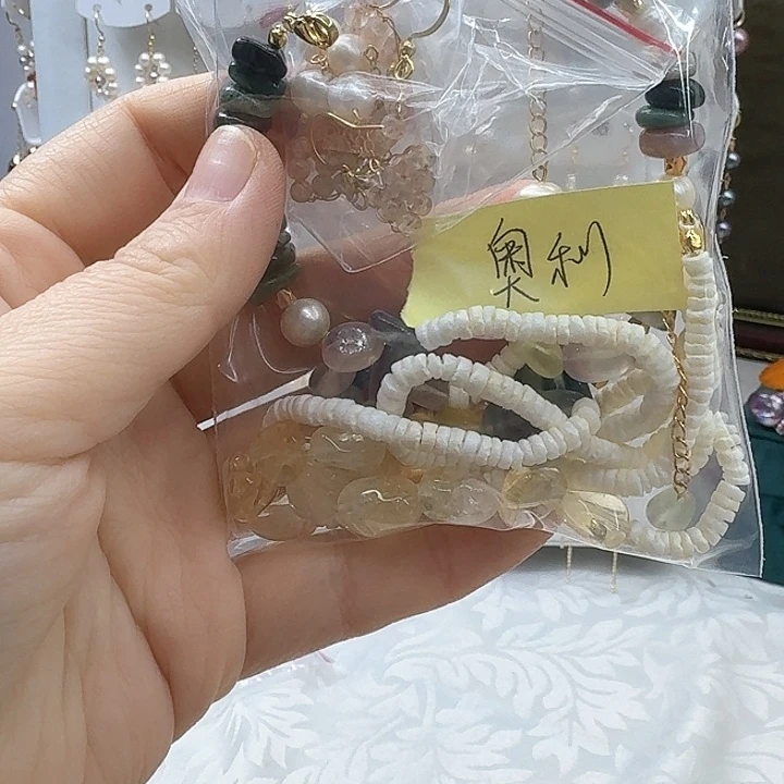 淡水珍珠胸饰银S925镶嵌