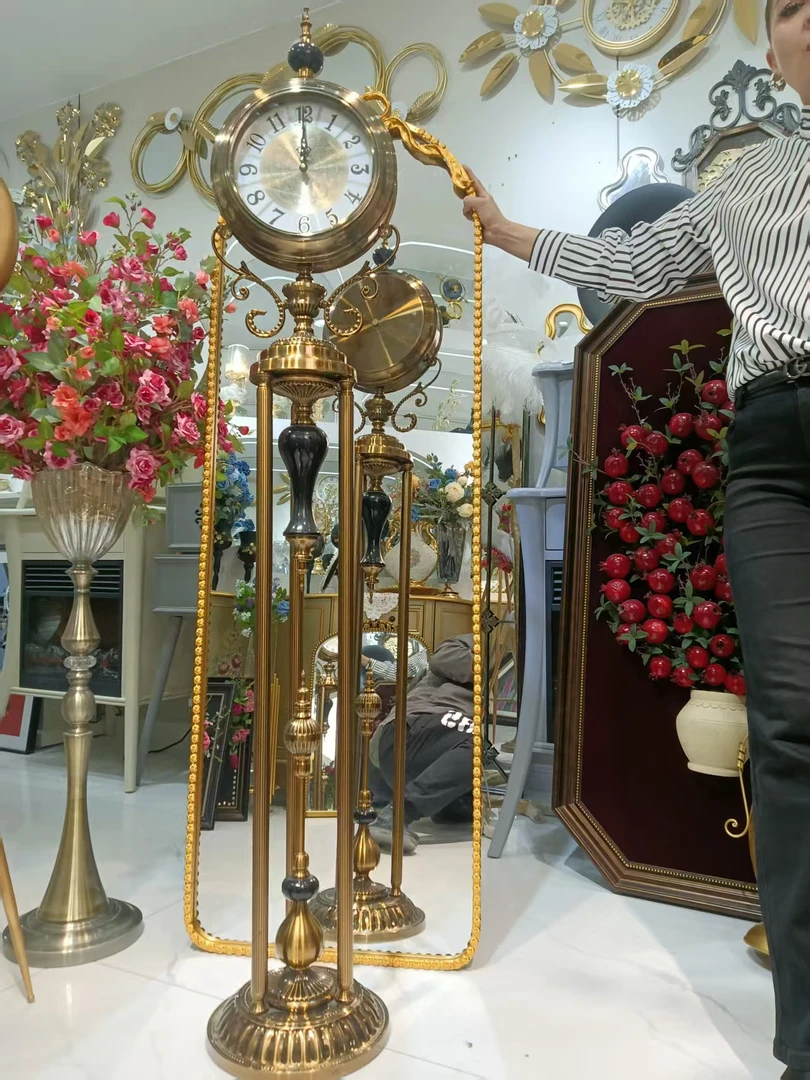 欧式轻奢高级感落地钟客厅大气摆钟装饰品