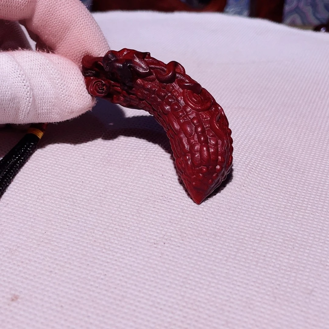 檀香紫檀（小叶紫檀）南琢优品，苦瓜把玩件