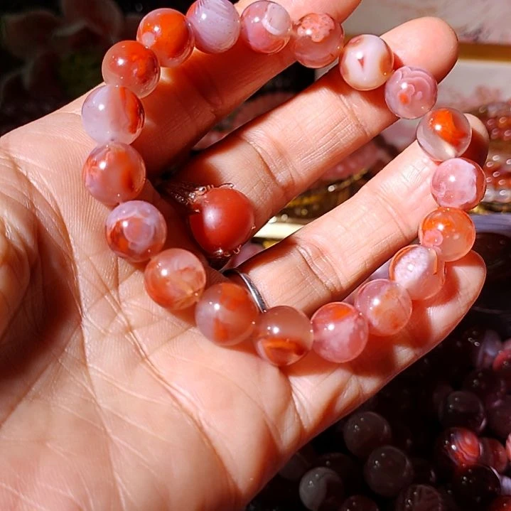 玛瑙/玉髓手链未镶嵌飘*