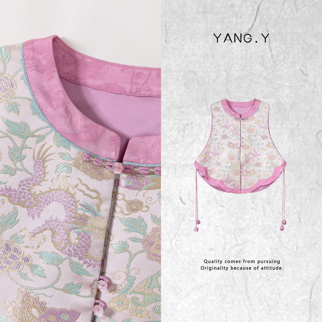YANG.Y- 深圳原创新中式女装国风桑蚕丝25ss夏款马甲50220