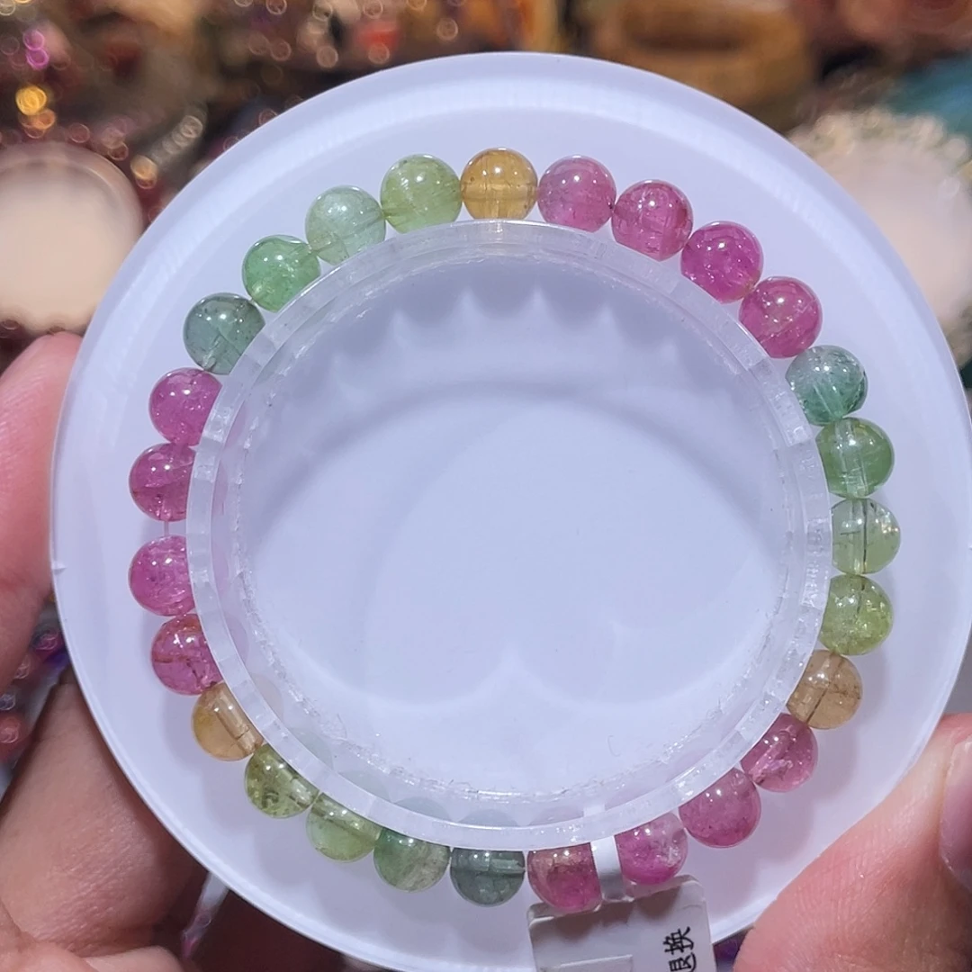 未镶嵌碧玺手串7+马卡隆碧玺手串