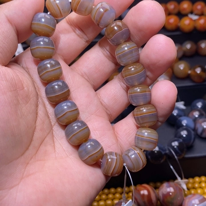 玛瑙/玉髓手链未镶嵌白**梦