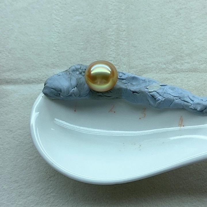 海水珍珠裸珠海水南洋金珠裸珠12.5-13mm