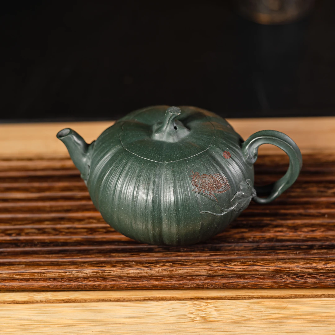 FXF-006  范秀芳  宜兴手工紫砂   大生南瓜