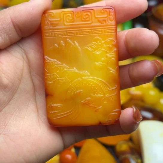 琥珀手串未镶嵌蜜蜡