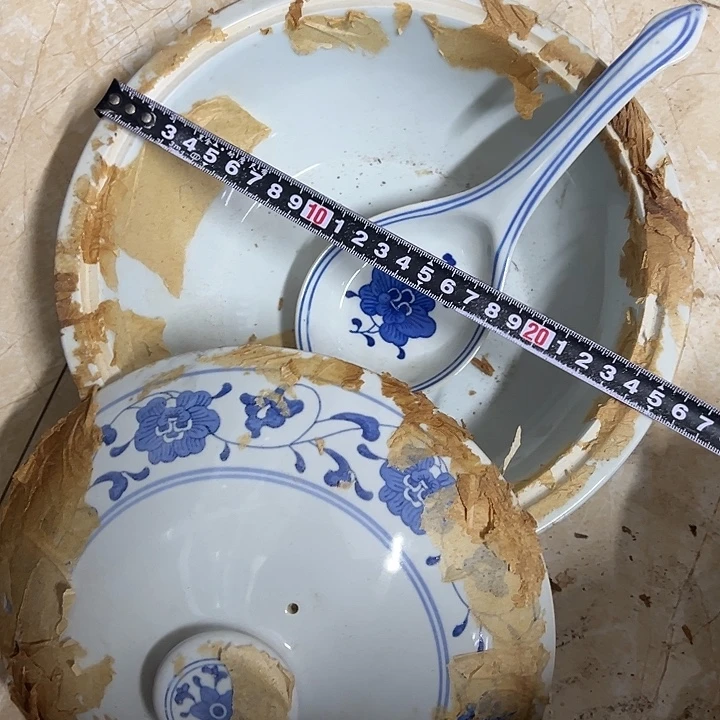 摆件陶25厘米芙蓉花品锅加大勺