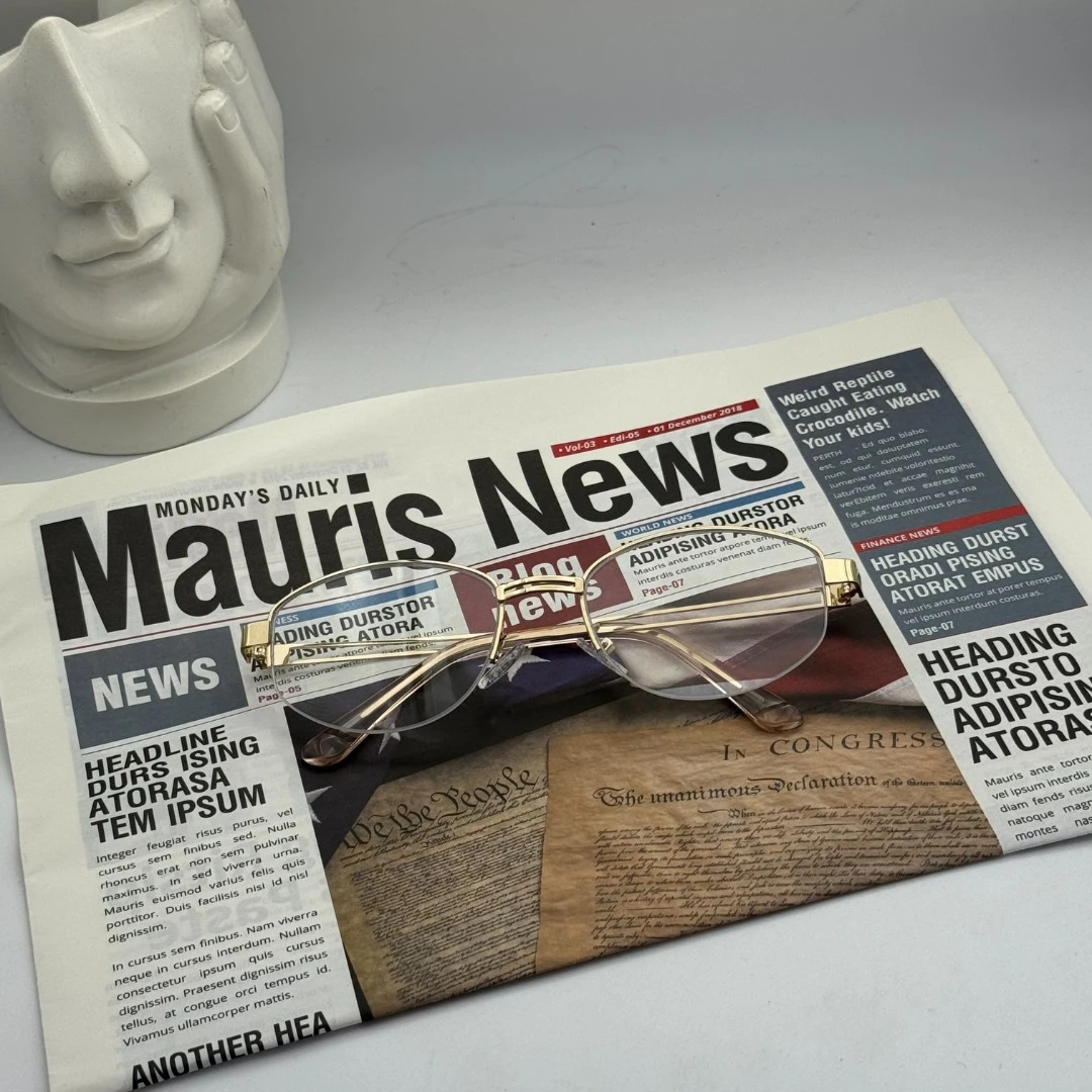 【3030】半框平光镜大脸显瘦高级感欧美风炸街时尚百搭不过时