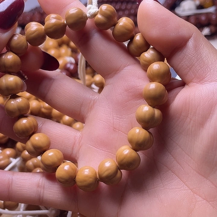 你***要猴头核桃手串12尺寸镜面柯基屁桃手持全品无暇