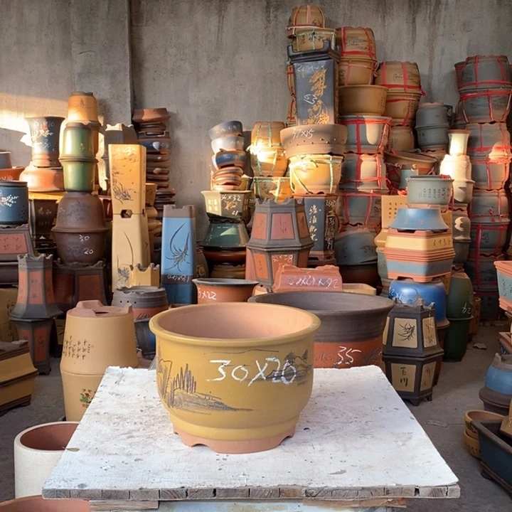 紫砂花盆紫砂花盆