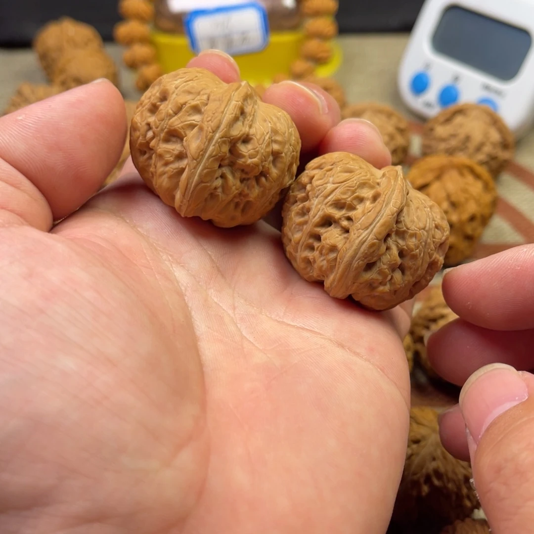 核桃把件38尺全品元宝