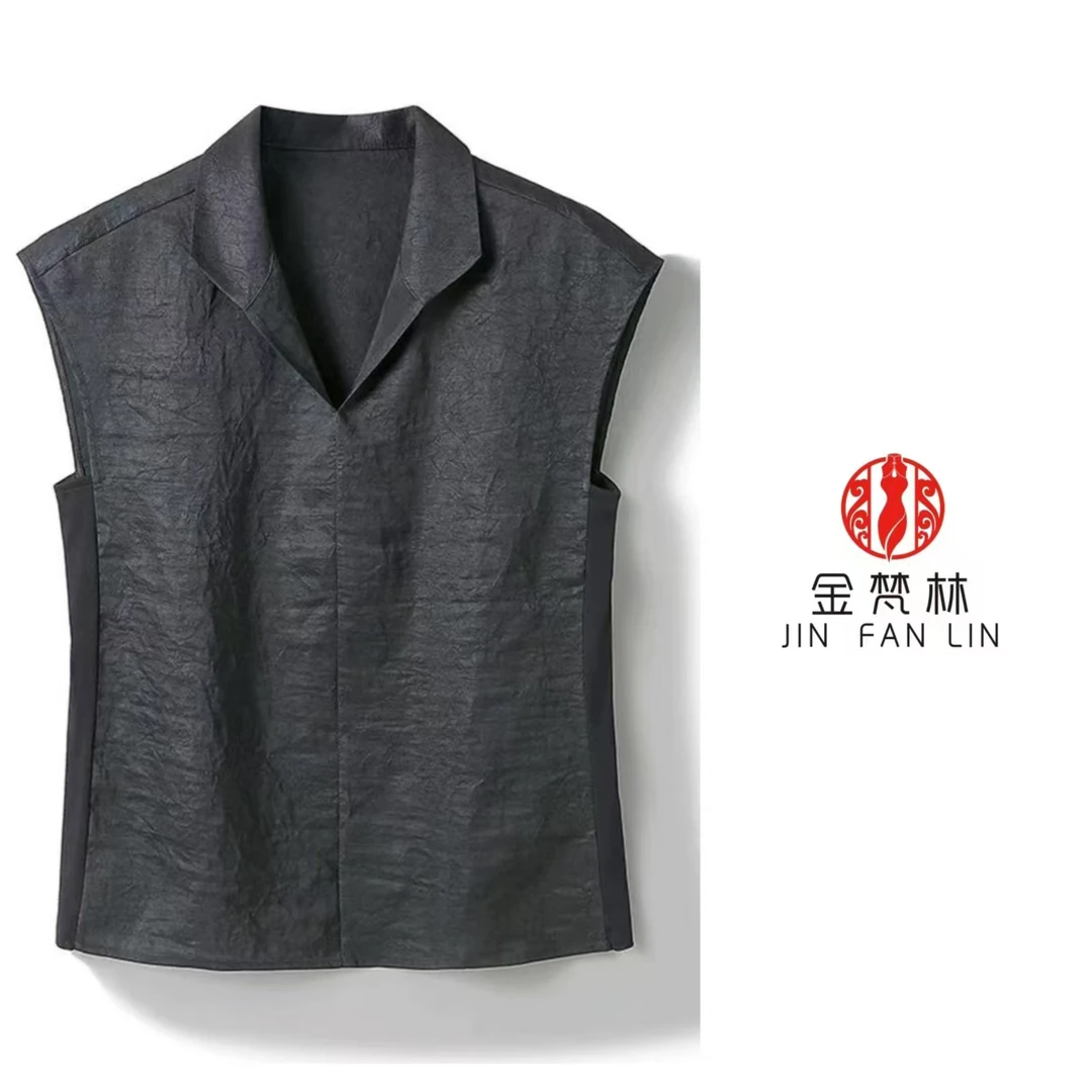 【周记元旦福利】凤萧吟-新中式中国风龟纹背心无袖网纱设计师款