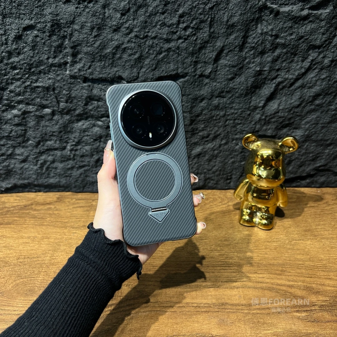 适用于荣耀magic8pro手机壳magic8支架磁吸保护套凯夫拉纹网红