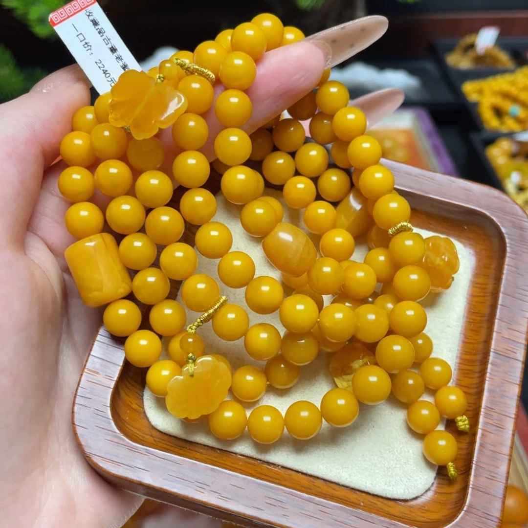 蜜蜡手链未镶嵌手串