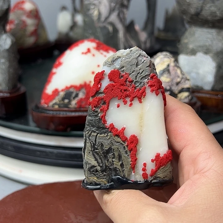 寄***贸石材灵璧石哈哈哈