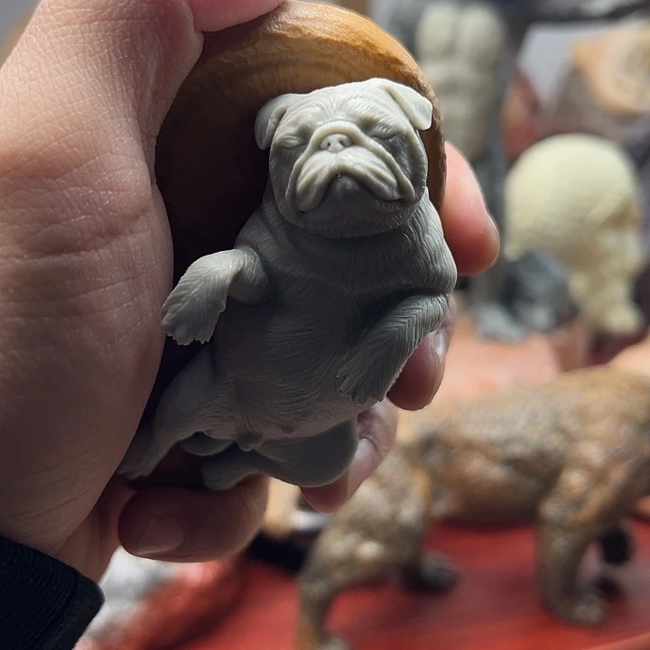 东北石松花石摆件