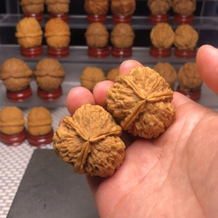 文玩核桃把件33花中花