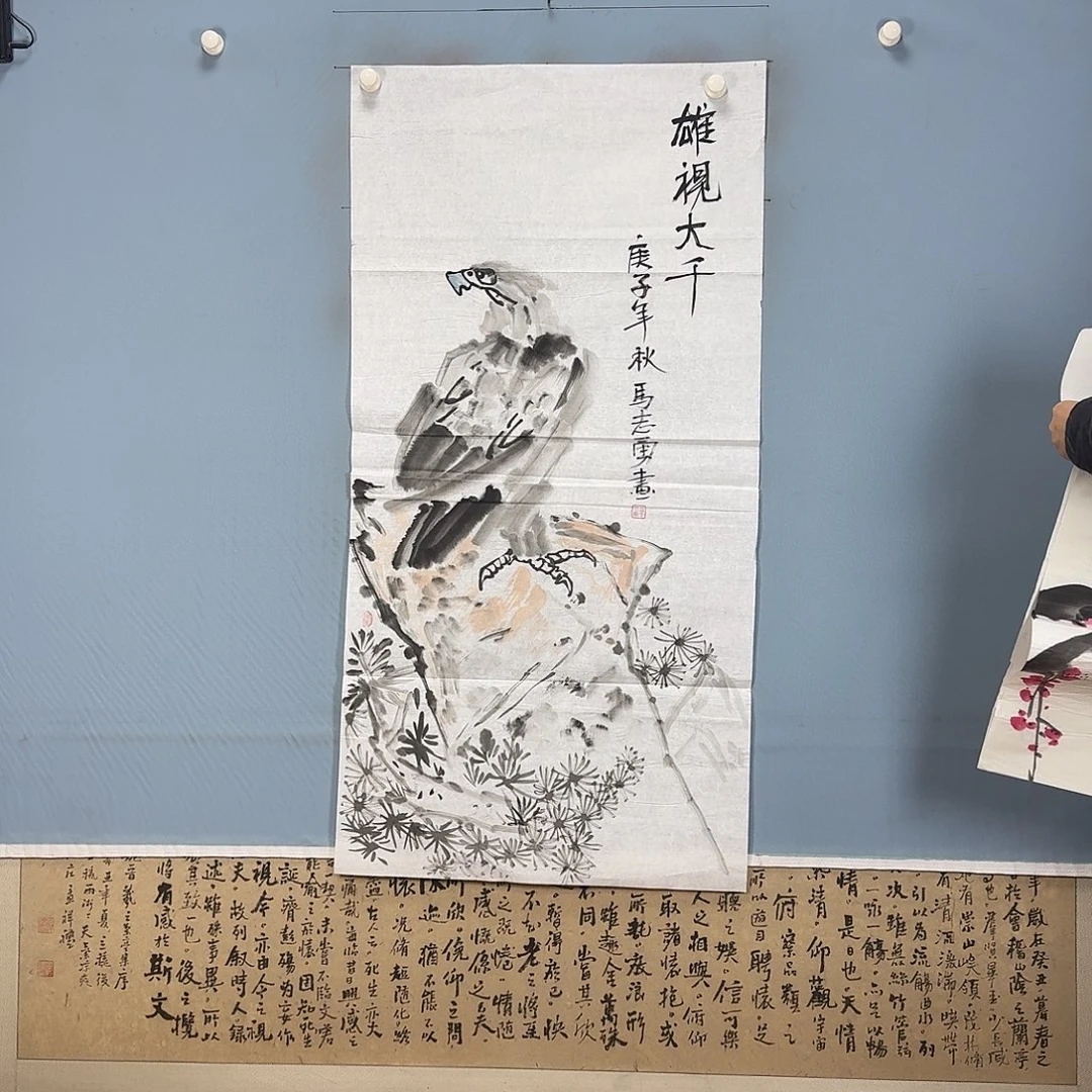 国画1292 牡丹一如你的青花