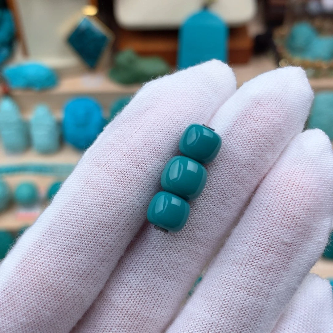 绿松石未镶嵌老型三连卡8