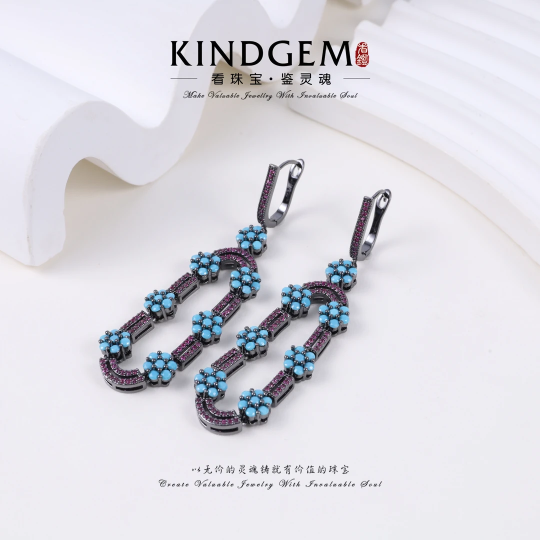 25年法国时装周耳坠：爱若浅浅兮SemiLove灵动高冷时尚C-35781