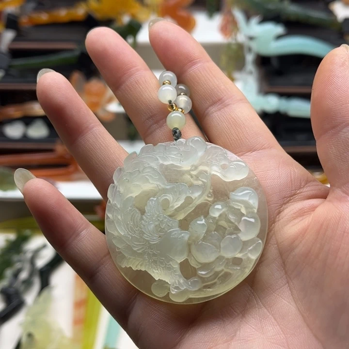 蛇纹石玉未镶嵌岫玉发簪