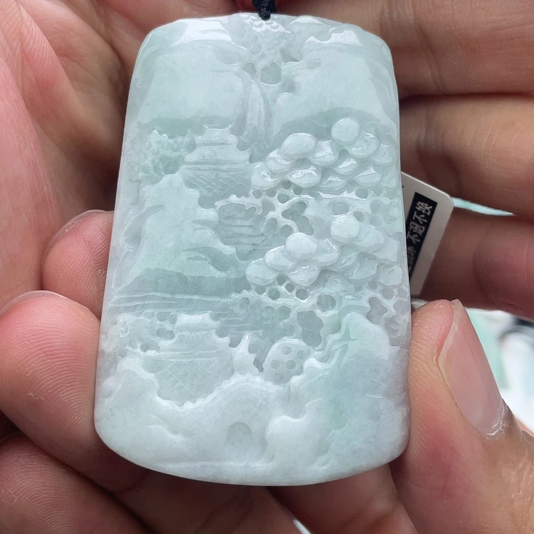 颈饰未镶嵌翡翠浪**涯翡翠