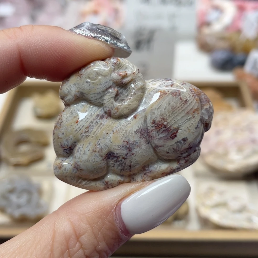 未镶嵌手链硅化玉红*792