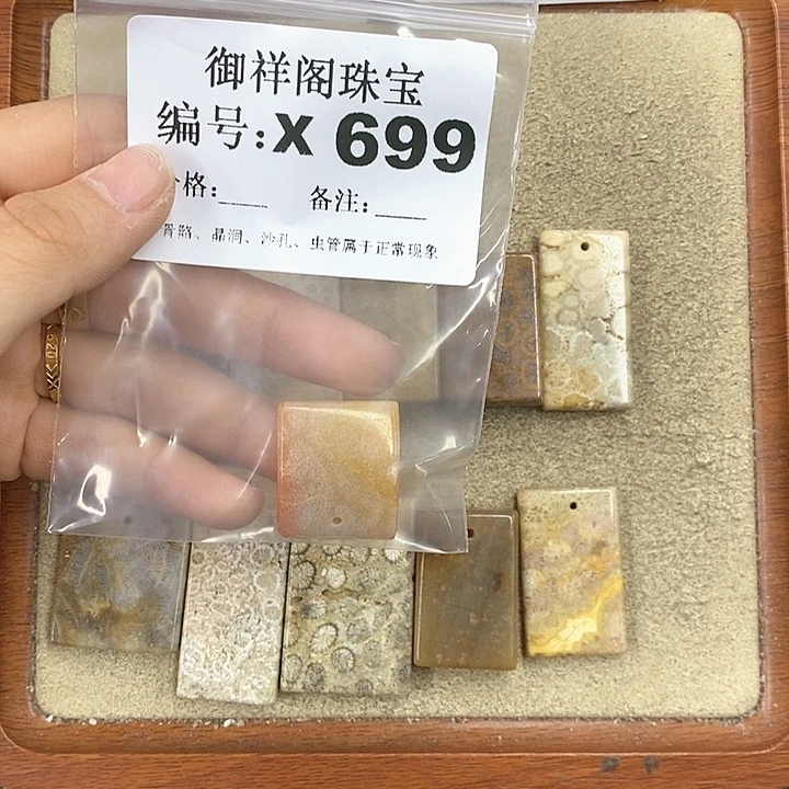硅化珊瑚（珊瑚玉）颈饰未镶嵌用****2