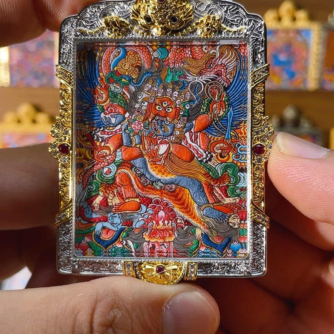 热贡立体马头明王