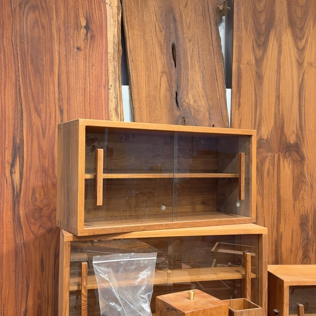 身***5绒质缅甸柚木双层柜