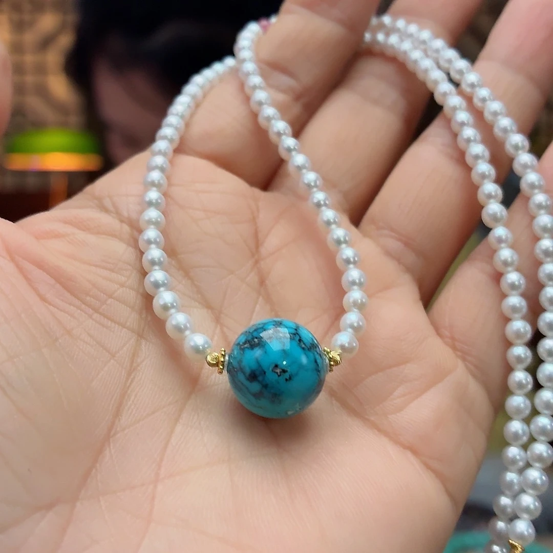 18K金镶嵌绿松石珠宝奇石