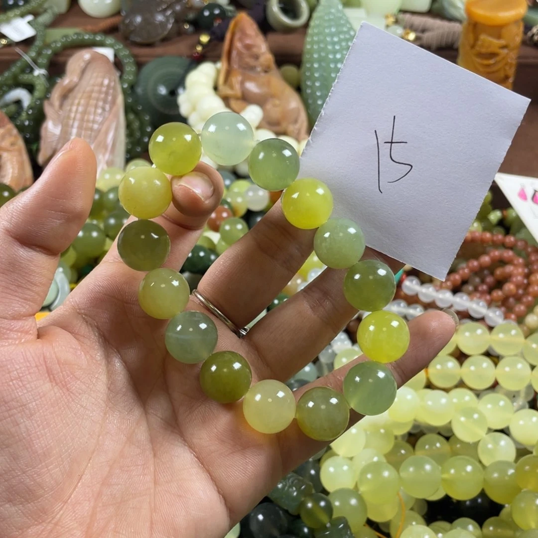 未镶嵌蛇纹石玉手串