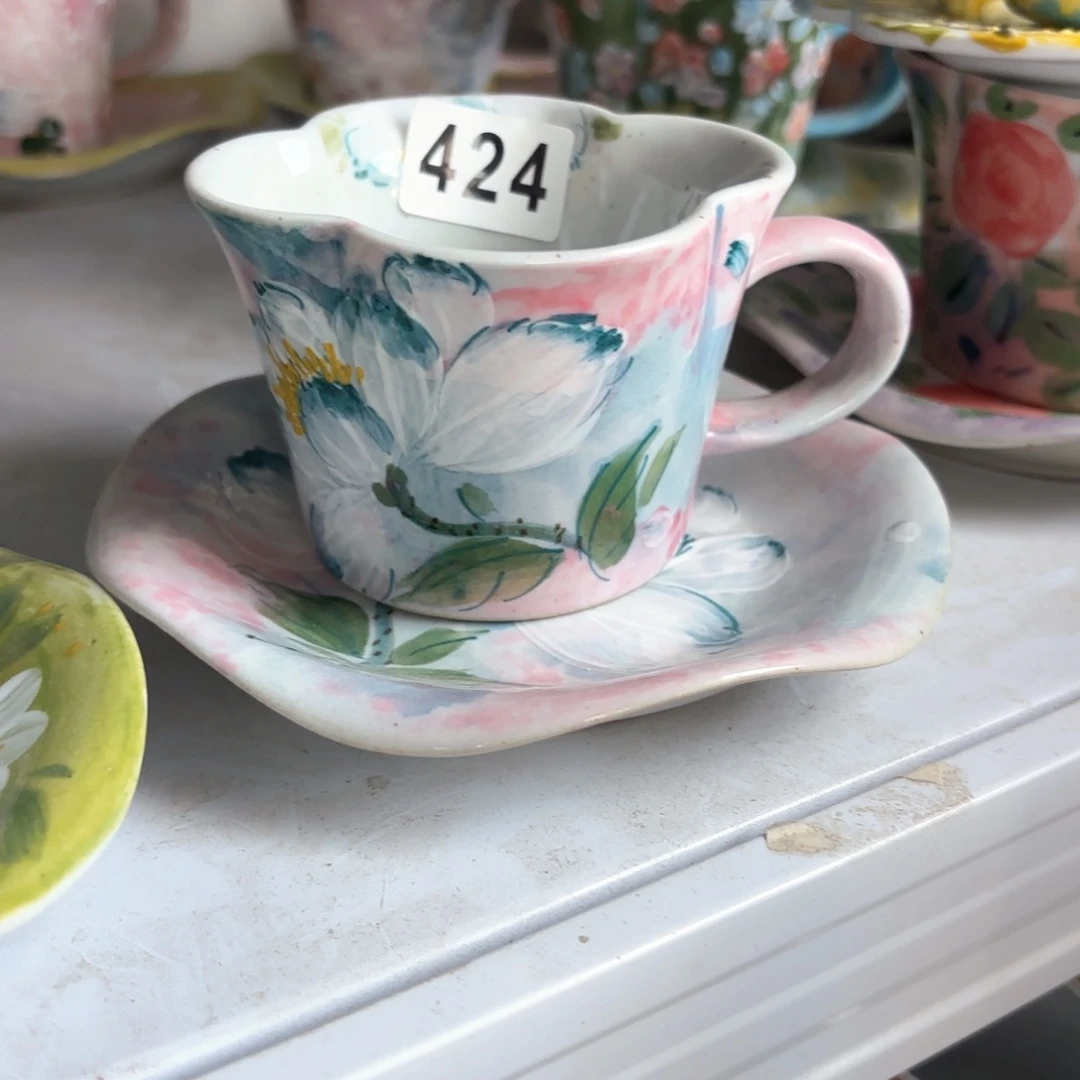 景德镇手绘高温釉下彩陶瓷茶具