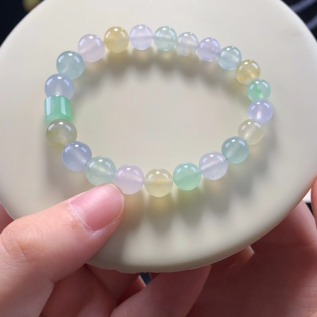 未镶嵌手串翡翠梦幻马卡龙