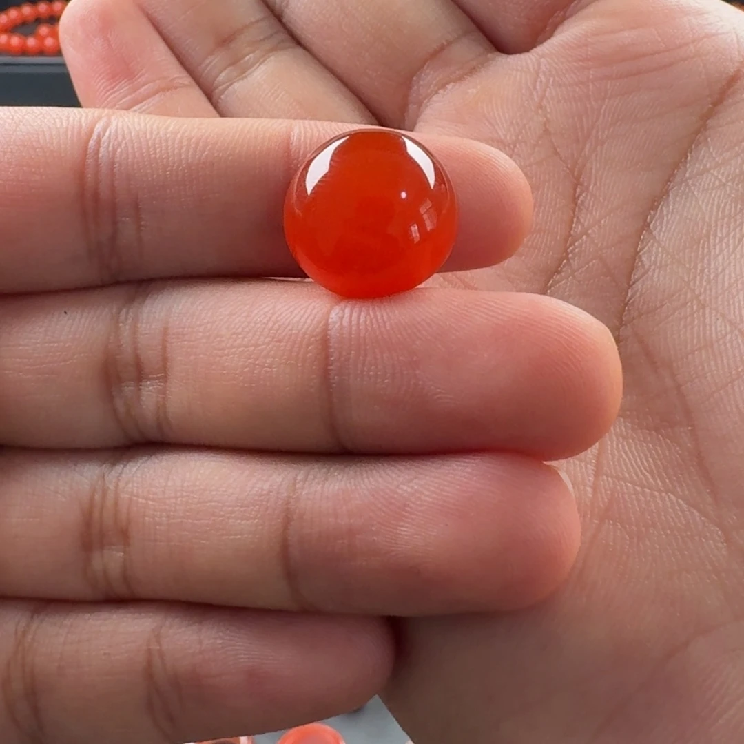 南红玛瑙未镶嵌戒面15.8mm