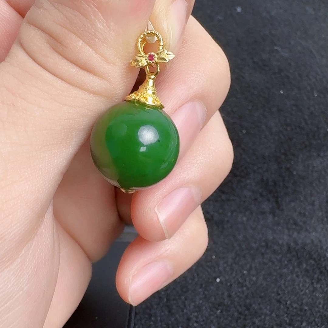 和田玉银S925镶嵌颈饰