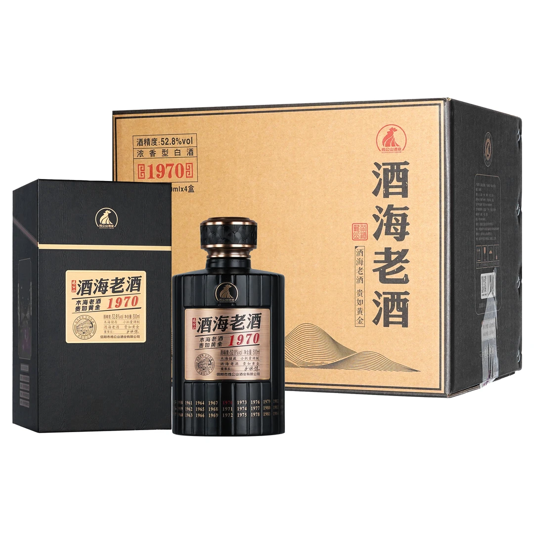 JI GONG SHAN/鸡公山白酒酒海1970浓香粮食酒52.8% Vol.500ml