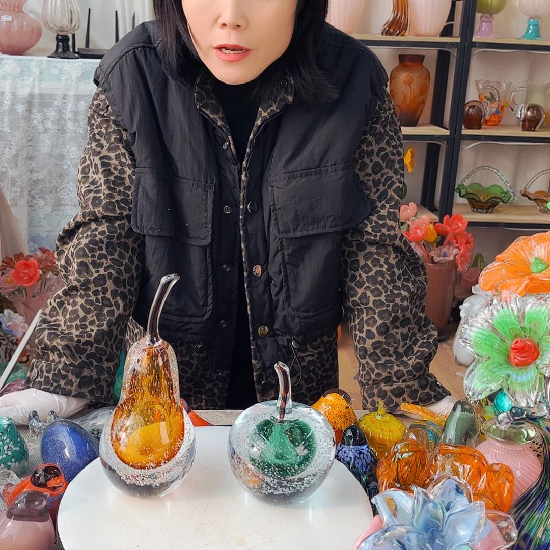 一对苹果梨家悦琉璃品福利