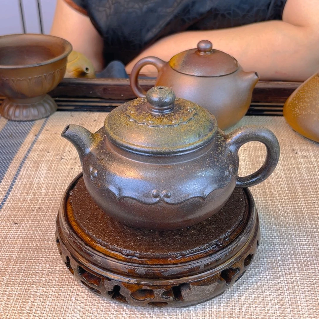 茶壶紫砂底槽清柴烧240cc