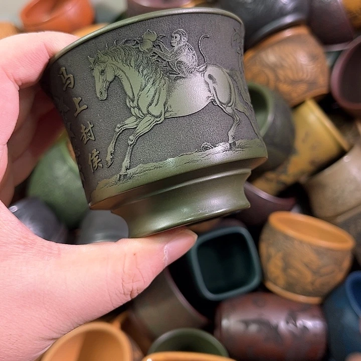 茶杯紫砂全手工紫砂主人杯