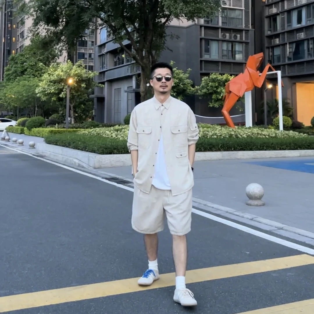 Shi6~极致棉麻！亚麻衬衫/短裤！可分可套！