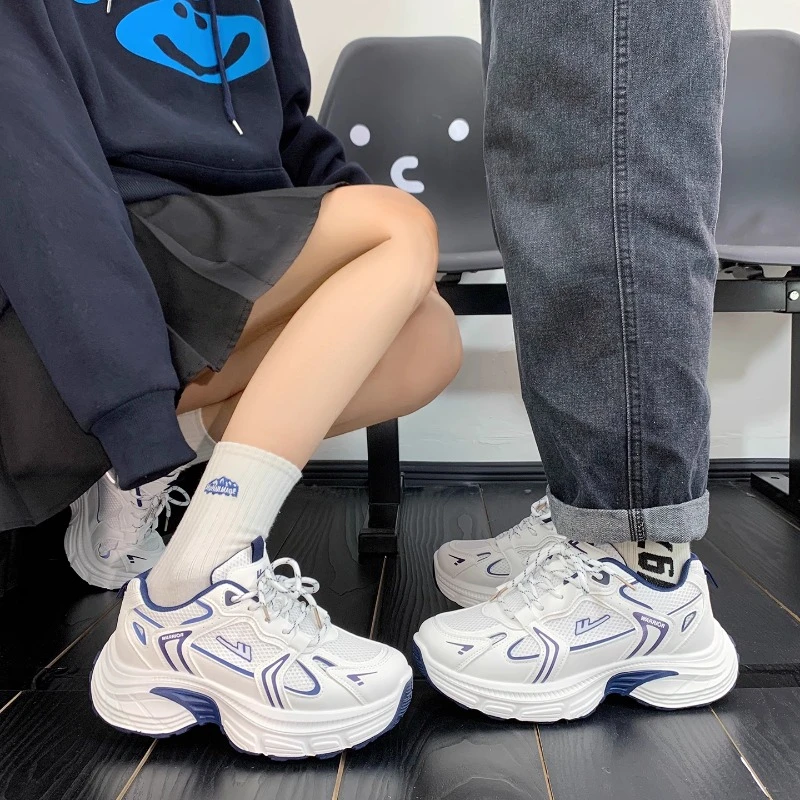 回力轻便情侣运动鞋2025夏季透气薄款网红爆款休闲鞋厚底老爹鞋女