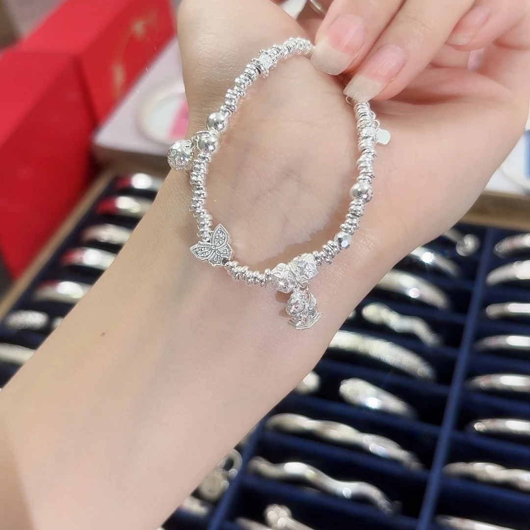 盘缠小马蝴蝶手链