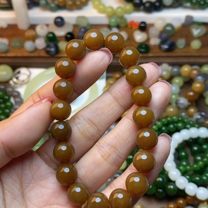 和田玉未镶嵌手链