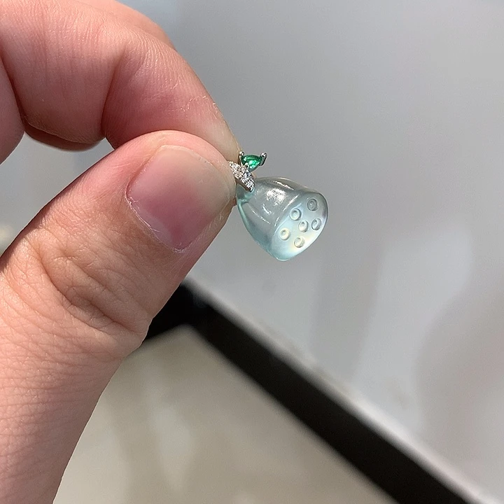 岫玉未镶嵌颈饰【猫家】天然玉石颈饰不带链子