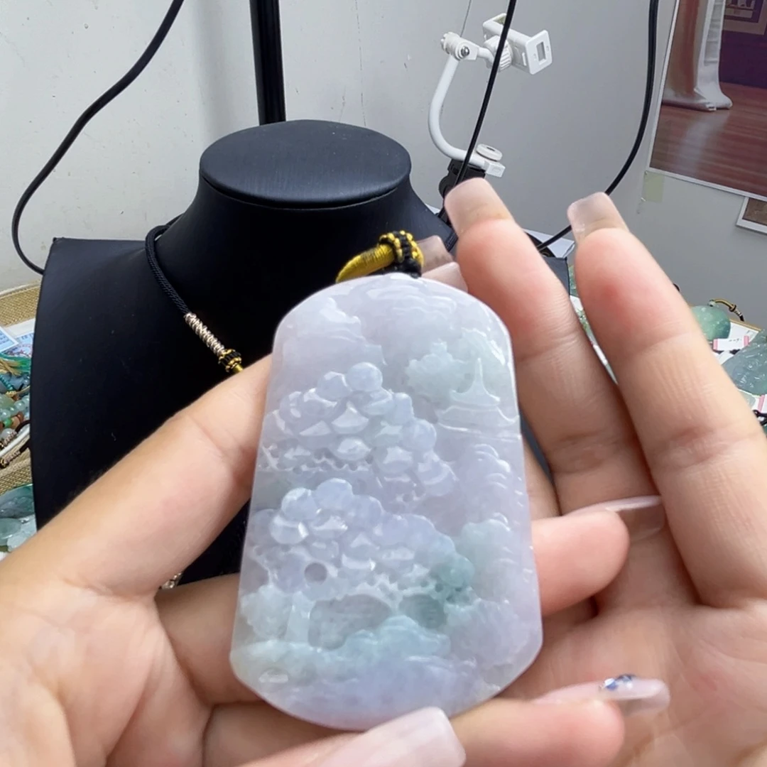 翡翠未镶嵌颈饰天然