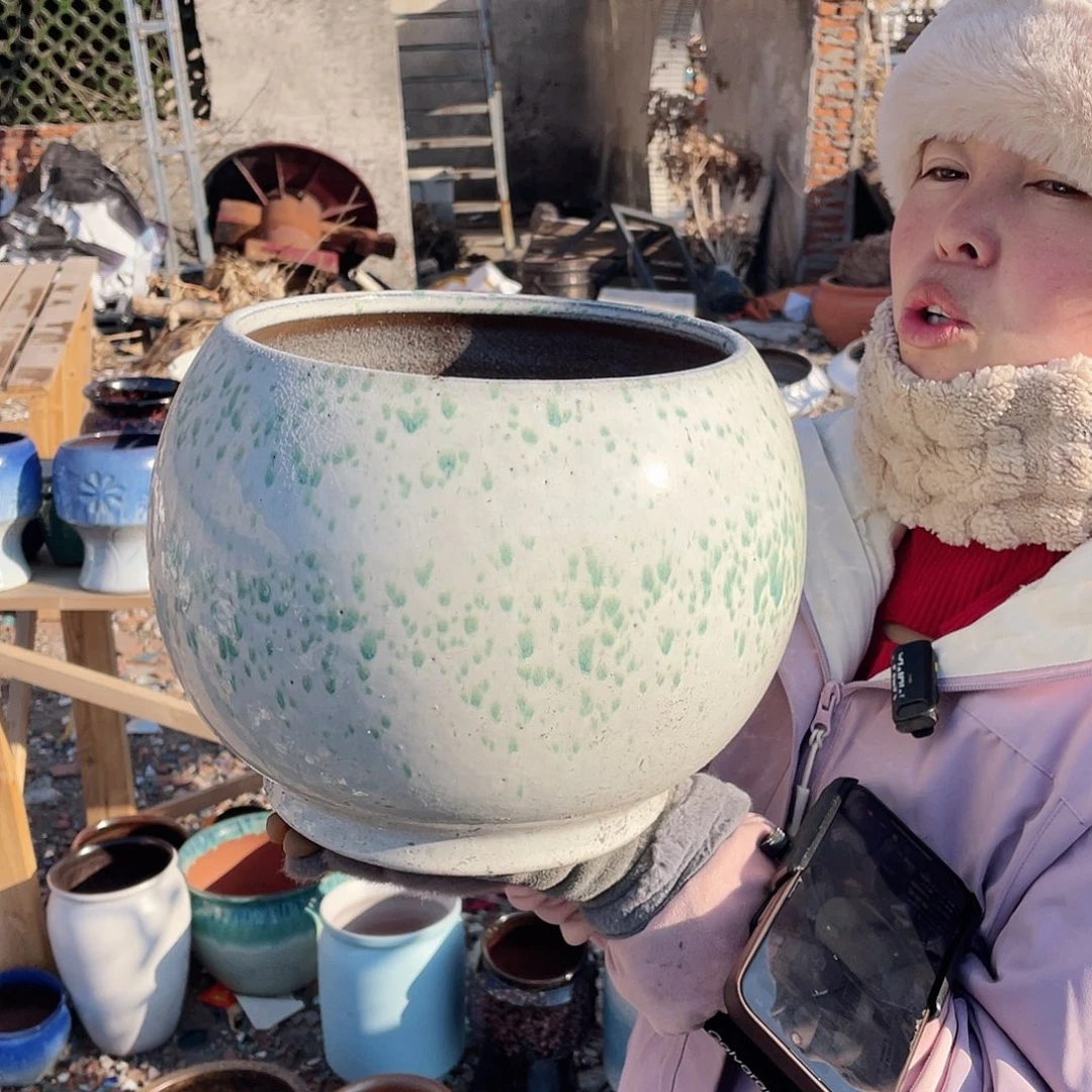 红陶王嫂花盆0209-217