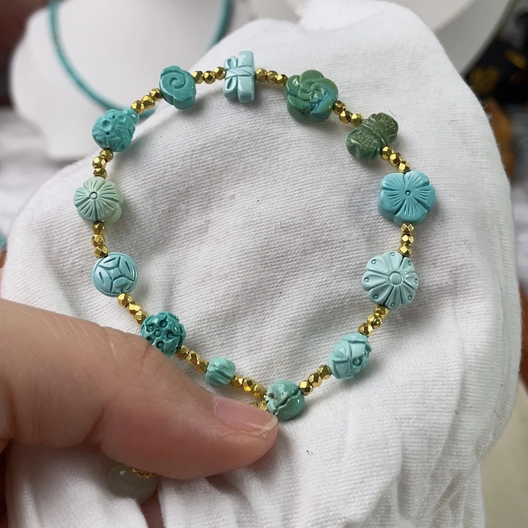 绿松石银S925镶嵌配饰